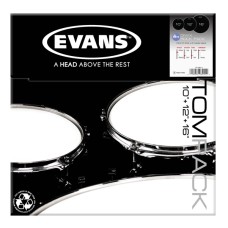 ETP-ONX2-R Onyx Coated Rock Набор пластика для том барабана (10", 12", 16"), Evans