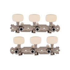 AOD-017CP Комплект колковой механики для классической гитары, никель, 35мм, Alice