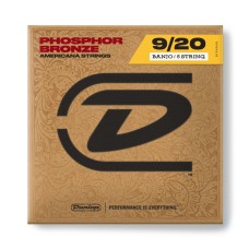 DJP0920 Комплект струн для 5-струнного банджо, фосфорная бронза, 9-20, Dunlop