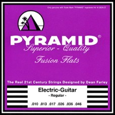 FF1252 Fusion Flats Комплект струн для электрогитары, хром-никель, 12-52, Pyramid